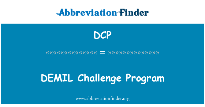 DCP: DEMIL výzva programu