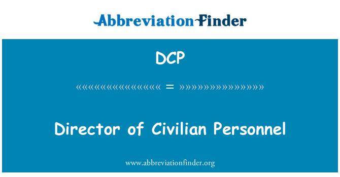 DCP: Direktè sivil pèsonèl