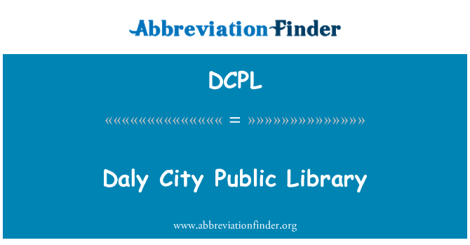 DCPL: Daly City veřejná knihovna