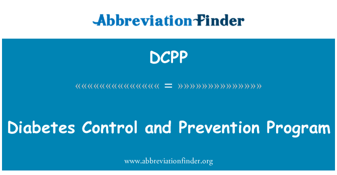 DCPP: Programme de prévention et de contrôle du diabète