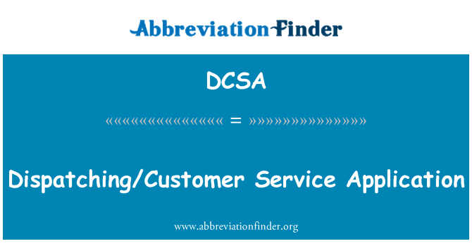 DCSA: Aplicació del servei despatxant/client