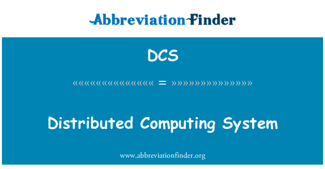 DCS: Distribuert databehandling System