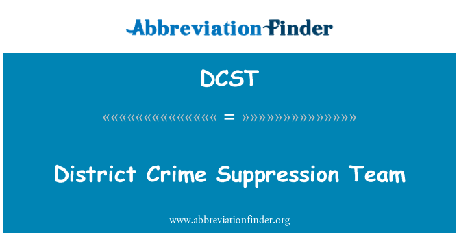 DCST: Districte delicte supressió equip