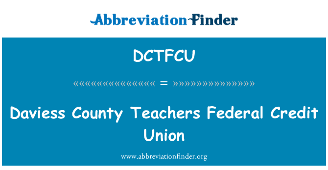 DCTFCU: Daviess County opettajat Federal Credit Union
