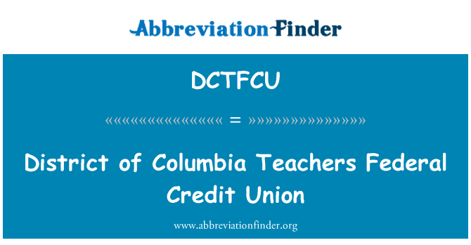 DCTFCU: Distrito de Columbia maestros Federal Credit Union