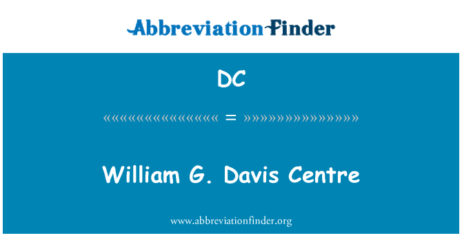 DC: William G. Davis Center