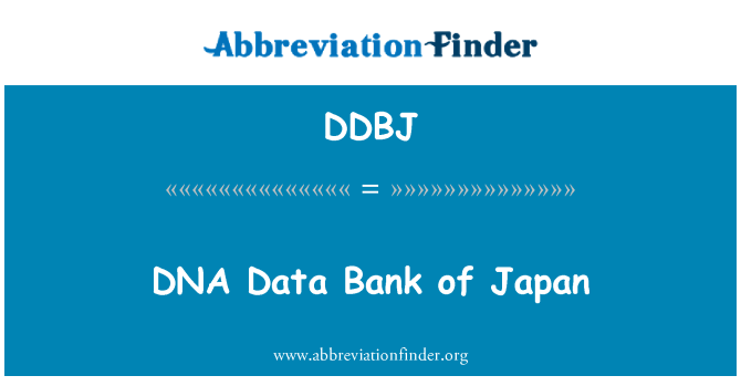 DDBJ: DNS datu banku, Japāna