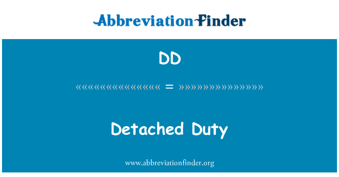 DD: Droit detache