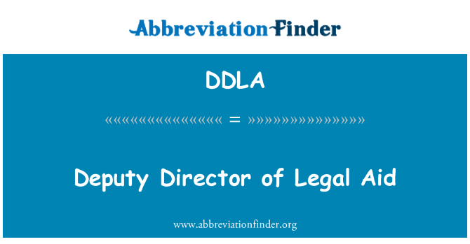 DDLA: 법적 지원의 부 이사