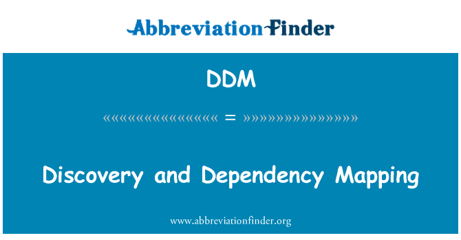 DDM: Detecção e mapeamento de dependência