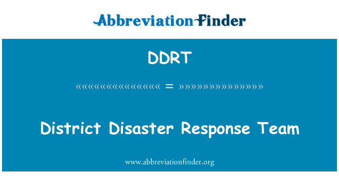 DDRT: Huyện thảm họa Response Team