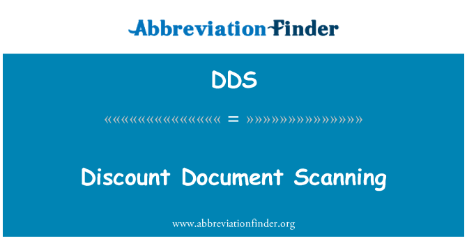 DDS: Sleva Document Scanning