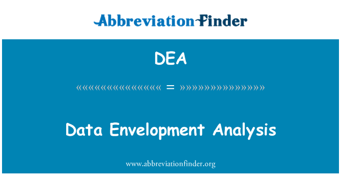 DEA: Analisis data Envelopment