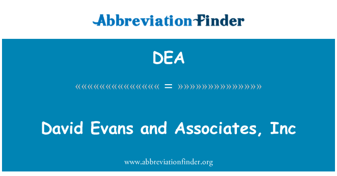 DEA: David Evans and Associates, Inc