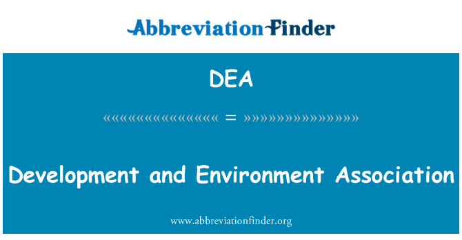 DEA: Developman e asosiyasyon anviwònman