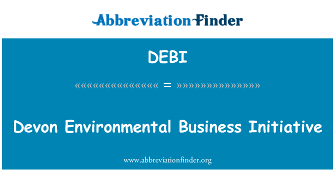 DEBI: Devon Environmental Business Initiative