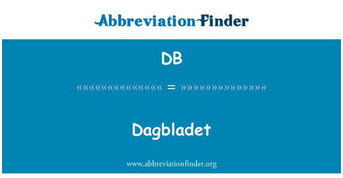 DB: Dagbladet