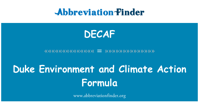 DECAF: Medio ambiente Duque y fórmula de acción climática