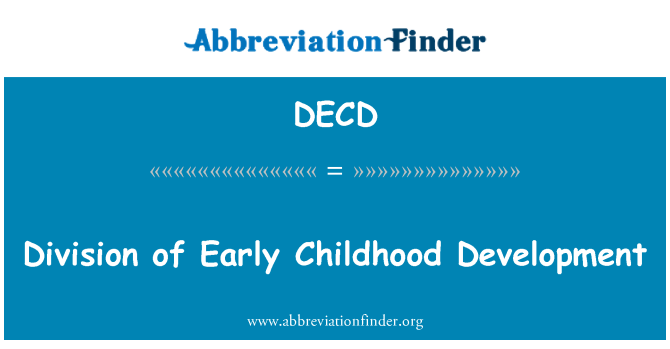 DECD: Divizyon de anfans developman