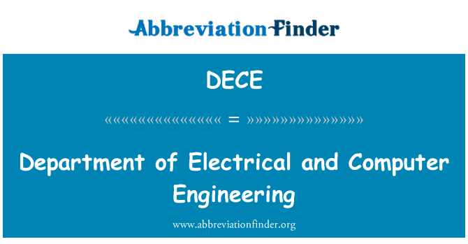 DECE: Institut for elektrisk og Computer ingeniør