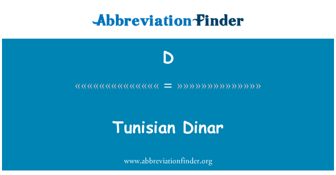 D: Tuniský Dinár