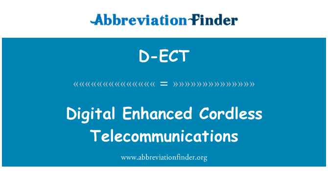 D-ECT: Digital trådløs telekommunikation