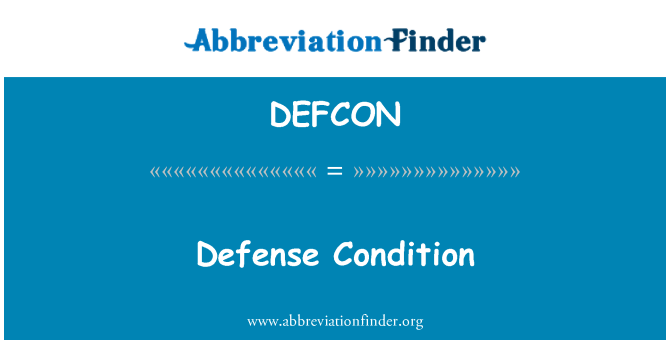 DEFCON: 防衛条件