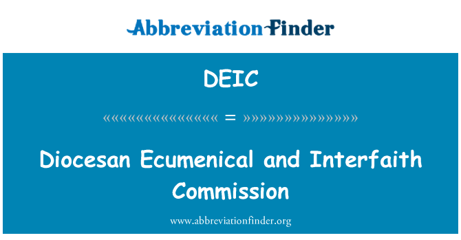 DEIC: Diecézní Ekumenický a Mezináboženský Komise