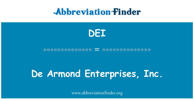 DEI: De Armond Enterprises, Inc