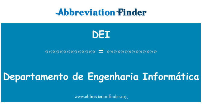 DEI: Departamento डे Engenharia Informática