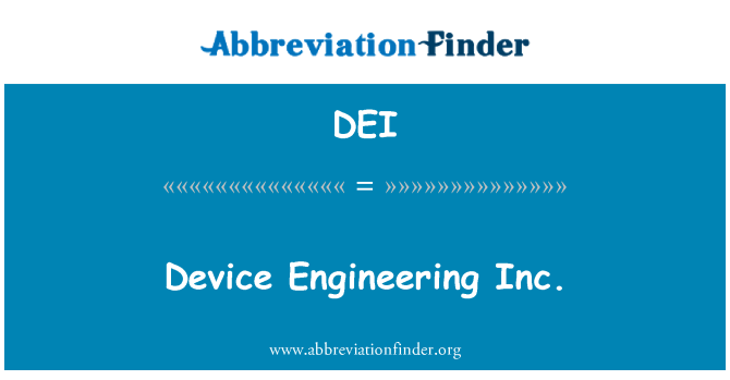 DEI: Laitteen Engineering Inc.