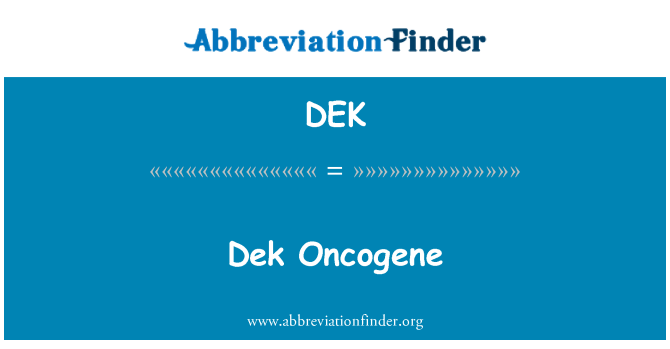 DEK: Dek 抑癌基因