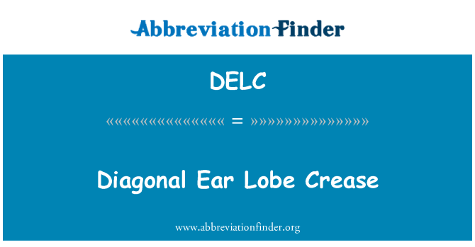 DELC: Lipatan diagonal cuping telinga