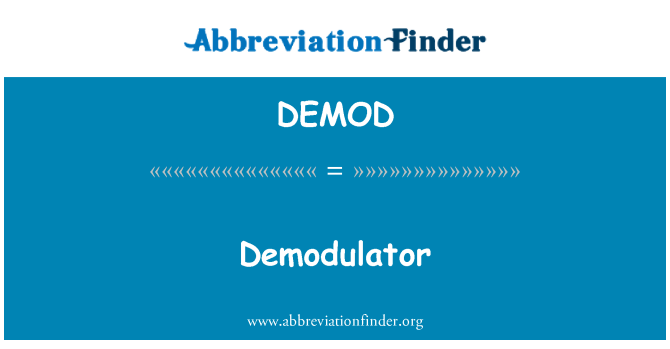 DEMOD: Demodulator