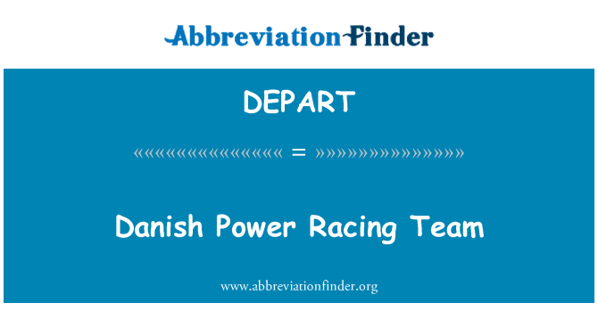 DEPART: Duński Power Racing Team