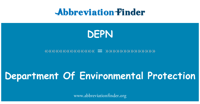 DEPN: Departamento de protección del medio ambiente