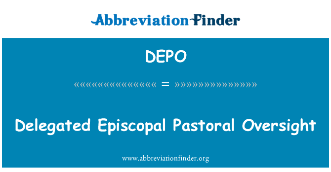 DEPO: 委任された司教の牧歌的な監督