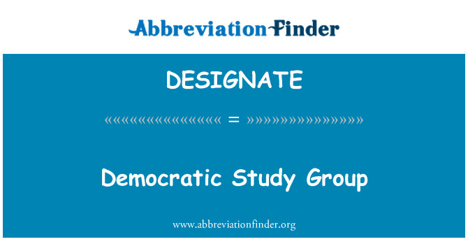 DESIGNATE: Gwoup etid demokratik