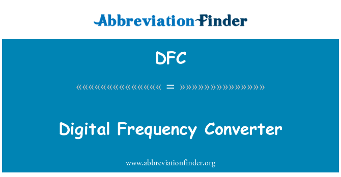DFC: Conversor de freqüência digital