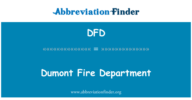DFD: Dumont hasiči
