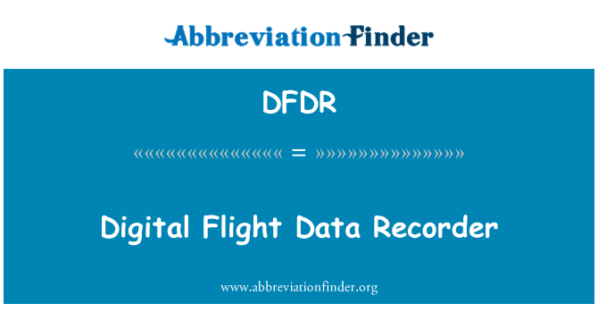 DFDR: Vol digital done reskonsab achiv wa a