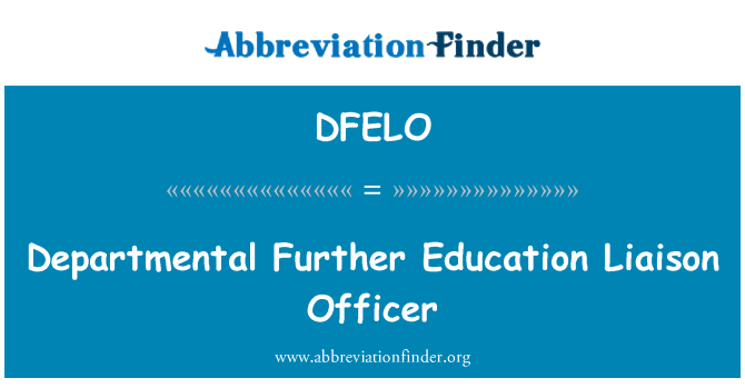 DFELO: विभागीय और आगे शिक्षा सम्पर्क अधिकारी
