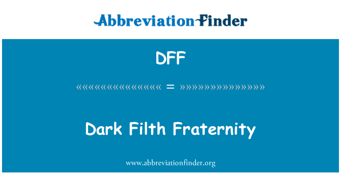 DFF: Fraternità ta ' Filth skur