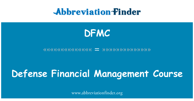 DFMC: Gynybos finansų valdymo kursą