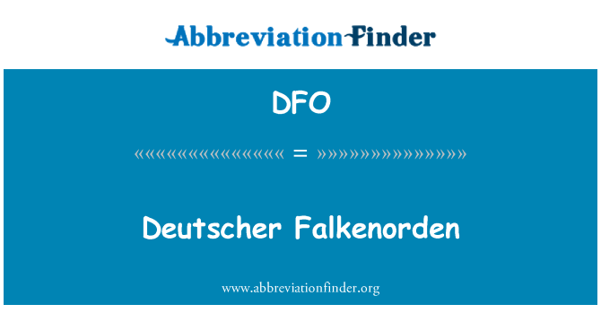 DFO: Deutscher Falkenorden