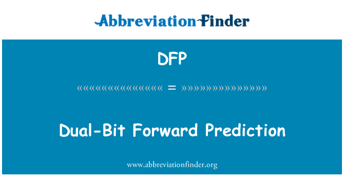 DFP: دو بیت رو به جلو پیش بینی