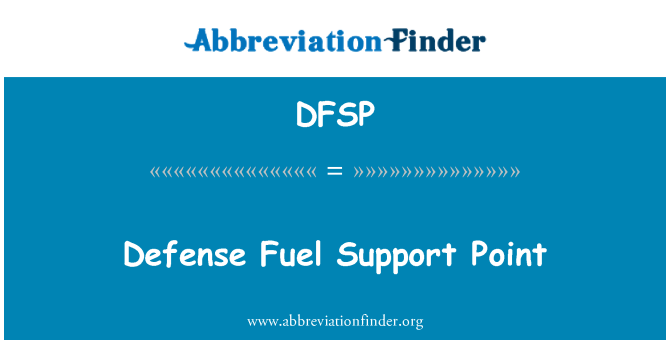 DFSP: Pertahanan bahan api sokongan titik
