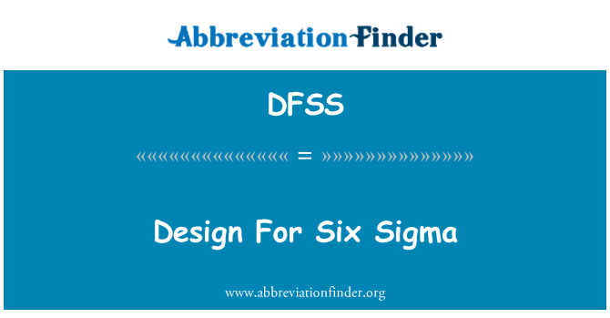 DFSS: Plan travay sis Sigma