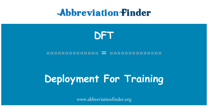 DFT: Implementare pentru formare