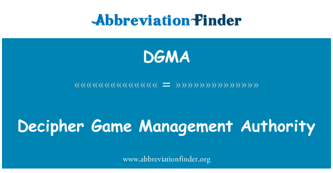 DGMA: Decifrare l'autorità di gestione del gioco